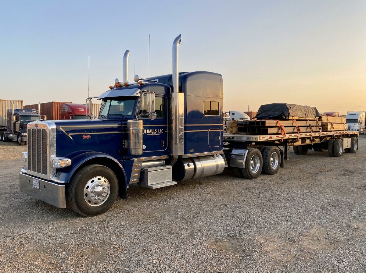 JJ Hauls LLC Branded Semi-Truck Fleet